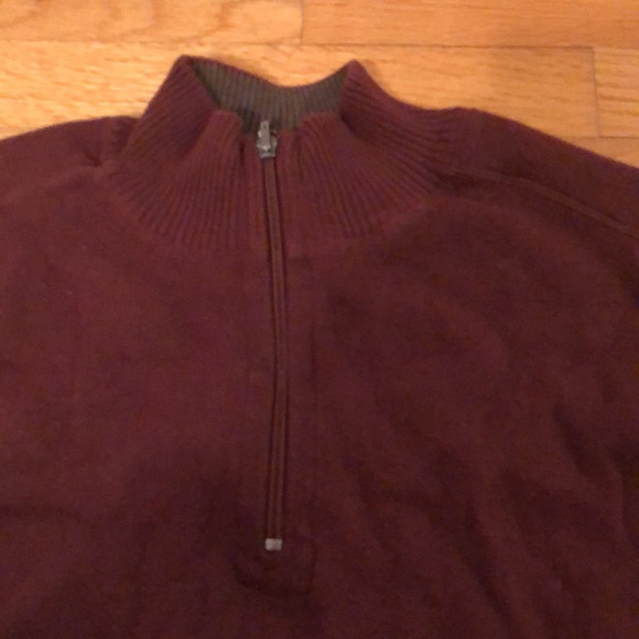 Reversible 1/2 zip Alex Cannon Sweater - Picture 2 of 6